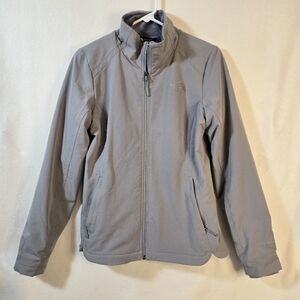 The North Face WINDWALL Full Zip Gray Jacket Lined Sz Small Excellent Condition‎